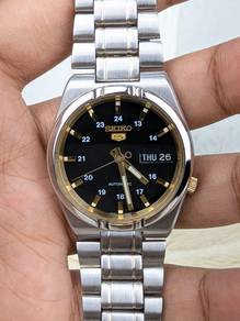 Seiko 5 Black Gold Dial Automatic