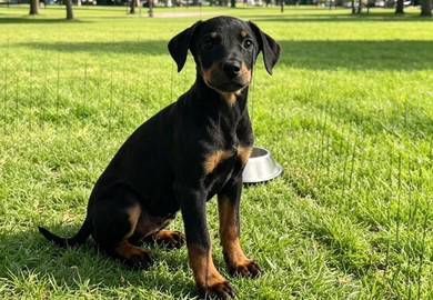 Doberman mixed Rottweiler Puppy