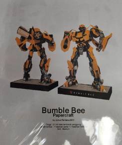 Brand new paper craft 3D model Bumblebee