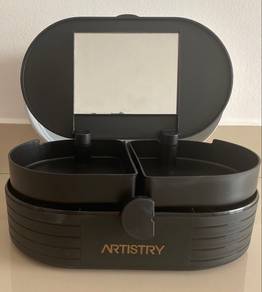 Makeup Storage Box With Mirror