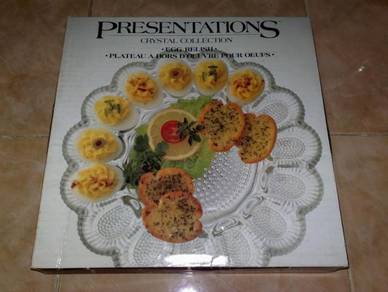 Pinggan crystal collection platter plate