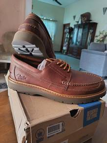 Clarks Weltridge Moc Dark Tan Leather 