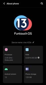Phone 2nd Vivo 23E 5G