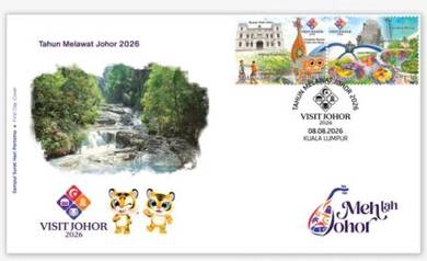 First Day Cover Visit Johor Malaysia 2026