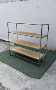 B837 Rak Keluli 4 Tier 130 cm Stainless Steel Rack