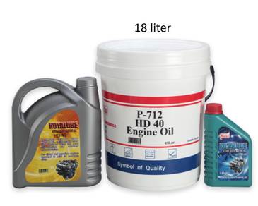 P-712 HD 40 Engine Oil / 引撃润滑油规格 HD40/ 18 liter