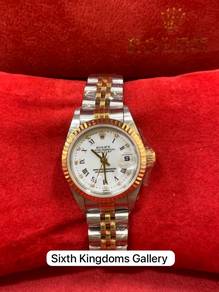 Rolex Lady-Datejust White Roman Diamond 26mm 69173
