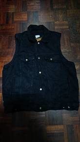 black jacket denim jaket hitam