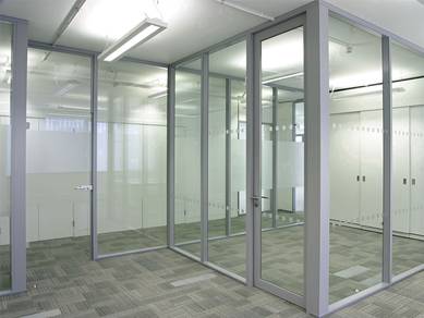 Partition Office Glass )) Ceiling works -- Carpet