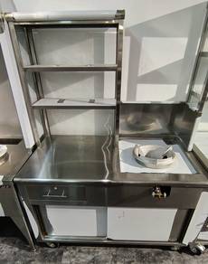 Stainless Steel Mee Goreng Stall W/O Fan