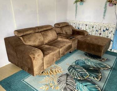 Sofa L-shape 3 seater with Cup holder