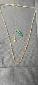 Gold Vermeil Nacklace with Pendants