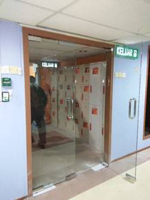 PINTU KACA TEBAL KALIS PECAH l glass door install