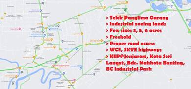 Industrial Land in Telok Panglima Garang, SGR