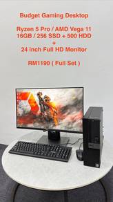 Budget Gaming desktop  pc Combo set AMD Ryzen 5