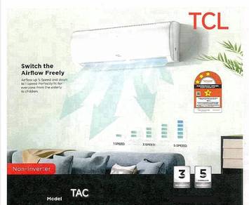 TCL 2hp Aircond + Pasang