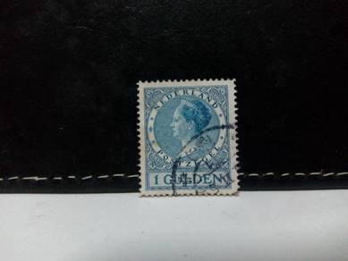 1927 Netherlands Stamp, Queen Wilhelmina