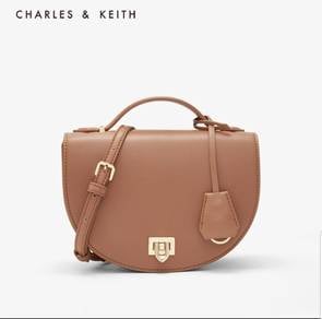 Charles & Keith Top Handle Saddle Bag