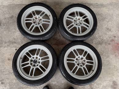 Rim enkei rpf1 limited spec axia bezza myvi