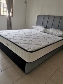 Quees size bed frame and mattress