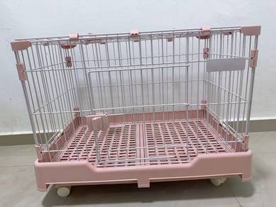 Used Pet Cage with Poop Drawer Tray and Two Doors
