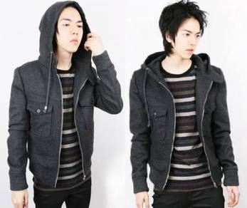 SWEATER DARK GREY NINJA HOODiE JACKET FREE POSTAGE