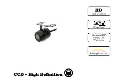 FRONT REAR VIEW CAMERA HD CCD Round Reverse camera