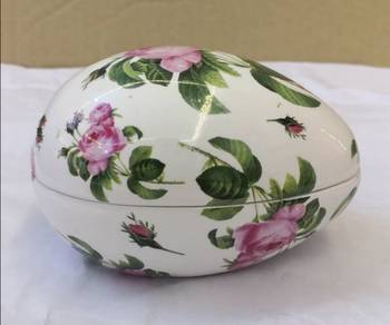 Egg trinket box England