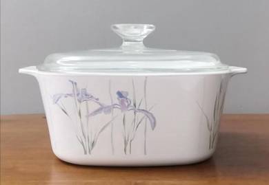 Mangkuk corningware shadow iris casserole bowl