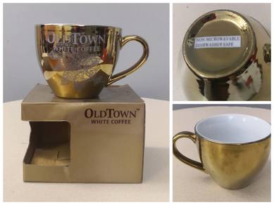 Oldtown coffee gold mug