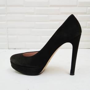 Miu Miu Black Suede Platform Pump