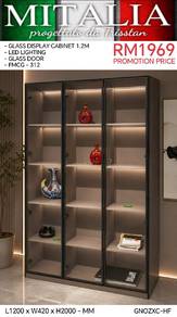 Quality 3 Door Display Cabinet With Led Light