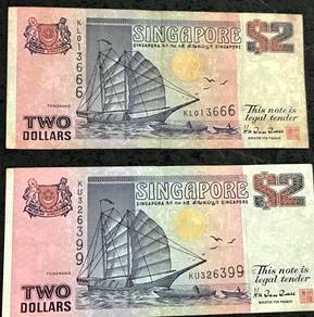 Majulah Singapura $2 Paper Notes