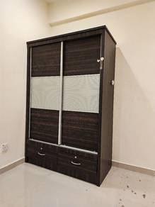 2Door+2drawer Muji Solid Sliding Door Wardrobe