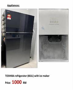 TOSHIBA 661L Refrigerator with Automatic Ice Maker