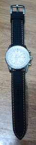 Vintage White Dial Pilot Style Chronograph Watch