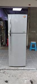 2door fridge refrigerator Toshiba 270L peti sejuk