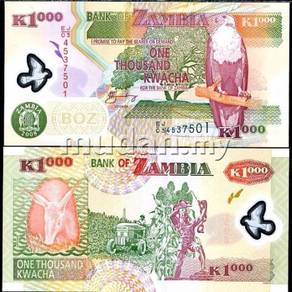 Zambia 1,000 kwacha p new polymer unc