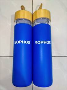 Sophos Glass Water Tumbler With Rubber Protector 