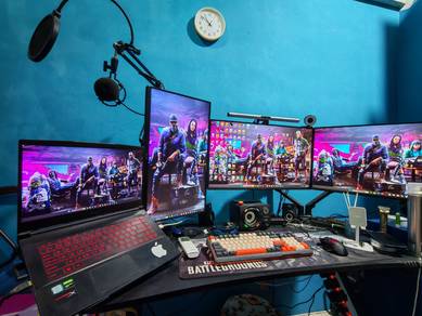 Gaming Laptop Set with 24” Monitor & Accessories
