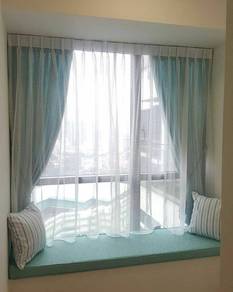 Curtain Sheer >> Timber Blind // Zebra Roller
