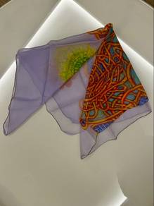 small purple scarves