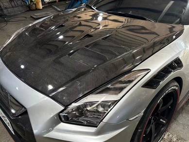 Nissan GTR R35 TS Bonnet Hood Carbon Bodykit