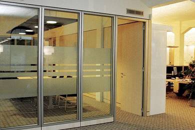 Partition Office Glass # Ceiling # Carpet
