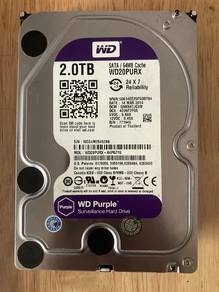 (USED) WD 2TB Purple Surveillance Hard Drive