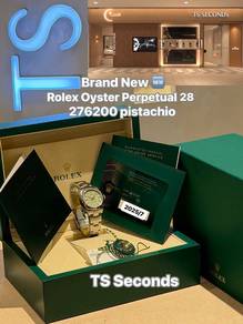 Brand new Rolex 28mm OP28 276200 Pistachio Index