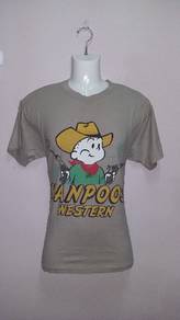 Vintage T-Shirt Cartoon CowBoy MANPOOS WESTERN