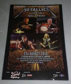 METALLICA LIVE IN MALAYSIA 2013 SMALL FLYER Poster
