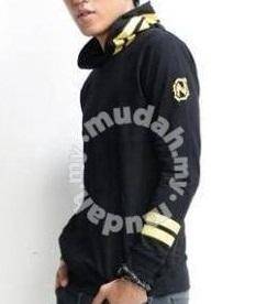 Black Retro Hoodie Shirt Casual Pullover Sweater