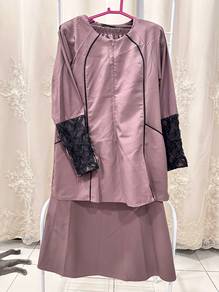 J.Labella Baju kurung XL purplegrey